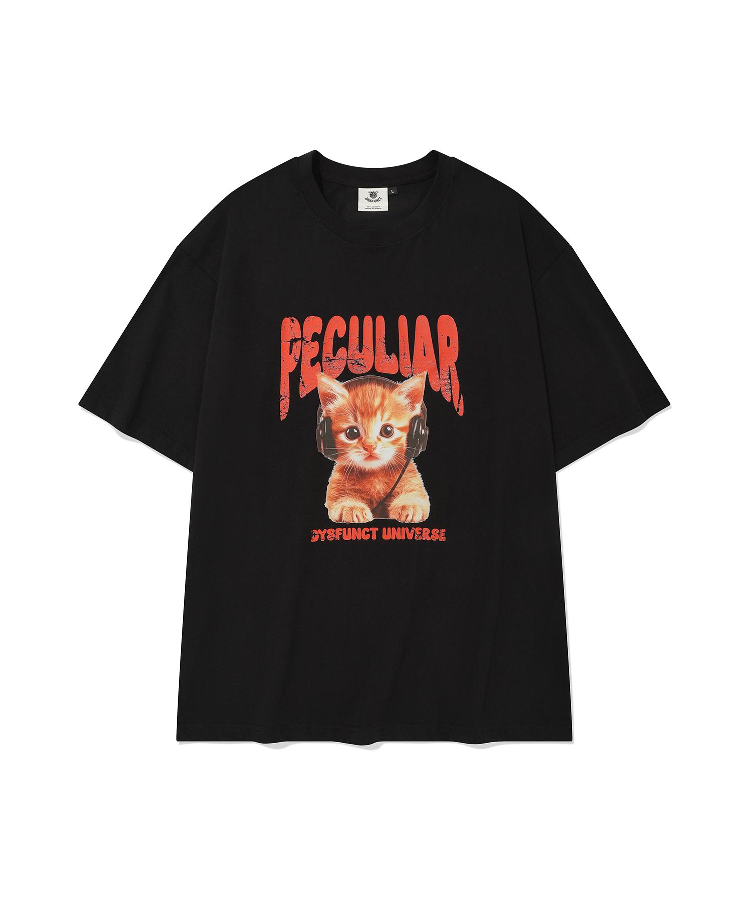Disfunct Peculiar Kitty T-Shirt(Black) S