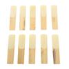 10Pcs Tenor Saxophone Reeds Set Bb Key Sax Replacement Parts Accessories Non Deform with Plastic Box 2.0 Hardness