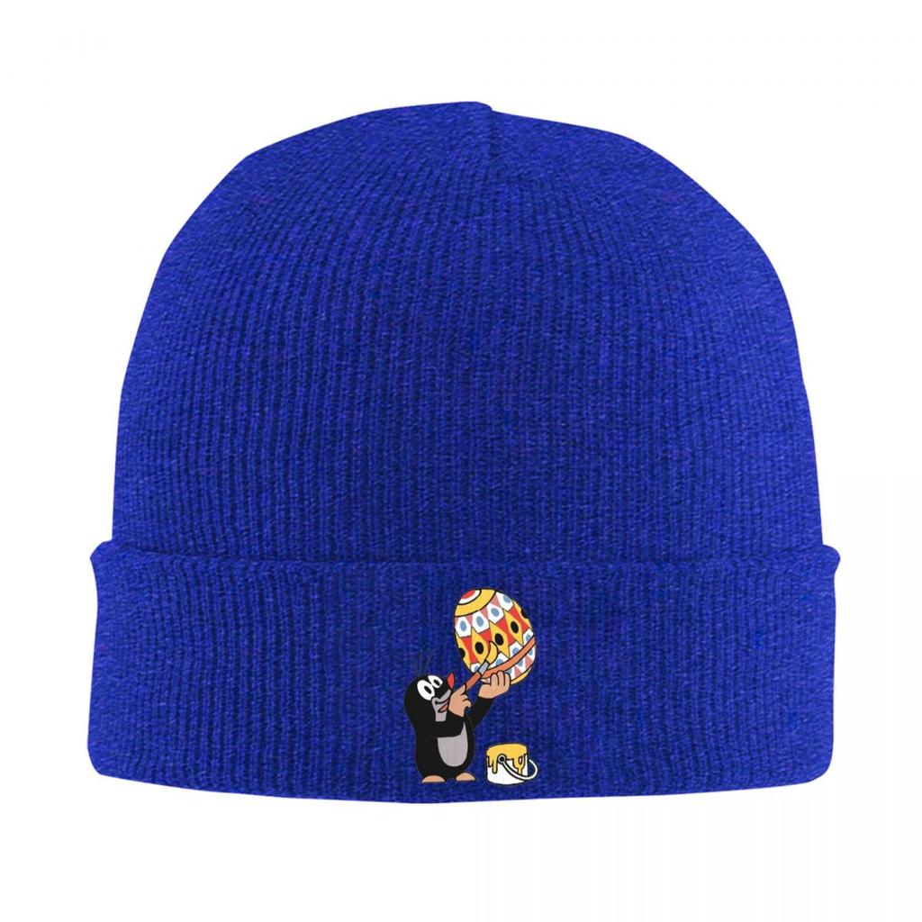 Mole Happy Krtek Warm Knitted Cap Winter Knit Bonnet Hat Skullies Beanies Hip Hop Caps for Unisex