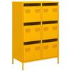 VidaXL Buffet haut jaune moutarde 68x39x101,5 cm acier 851223