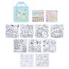 Sanrio Coloring Sticker 16cm Wide x 3cm Deep x Sanrio 429139 & Set, Blue, Approx. 22.5cm High, Characters,