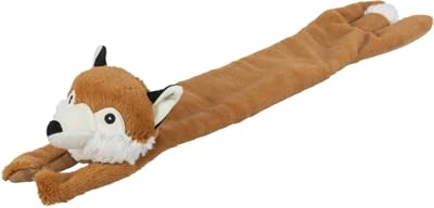 Trixie Juguete ecológico para perros, Zorro con sonido Crunch, 50 cm