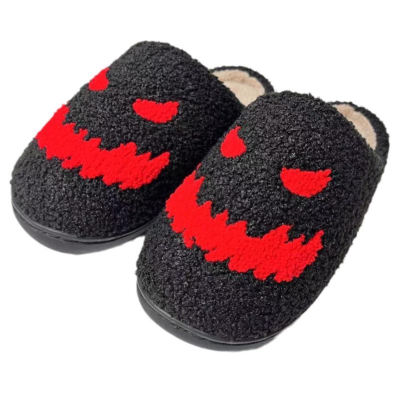 Cross-border spot Mao Mao slippers Halloween thick-bottomed bat cotton mop warm non-slip thickened household thermal cotton mop