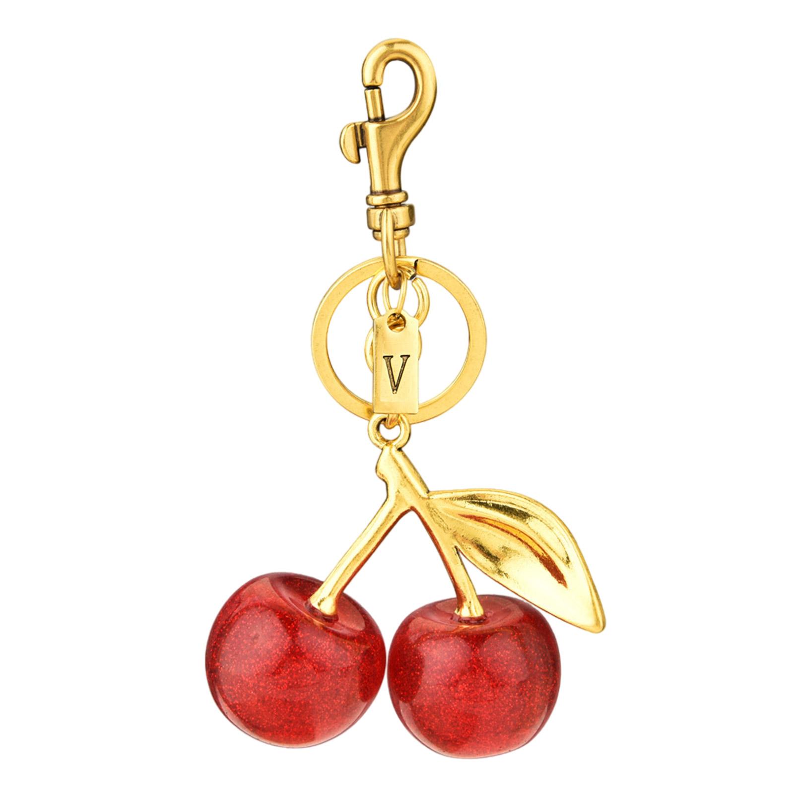 

Очаровательный брелок-подвеска для сумки в виде вишни, Стильный брелок-украшение для сумки в виде вишни, Универсальный аксессуар-брелок для ключей для женщин V
