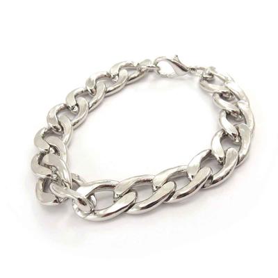 [J7042] - Silver 'Maille Curb' Bracelet