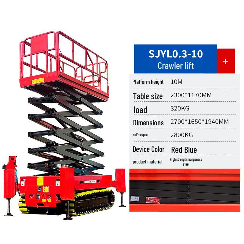 6m Tracked Mobile Scissor Lift: Self-Propelled High-Altitude Lifting Platform