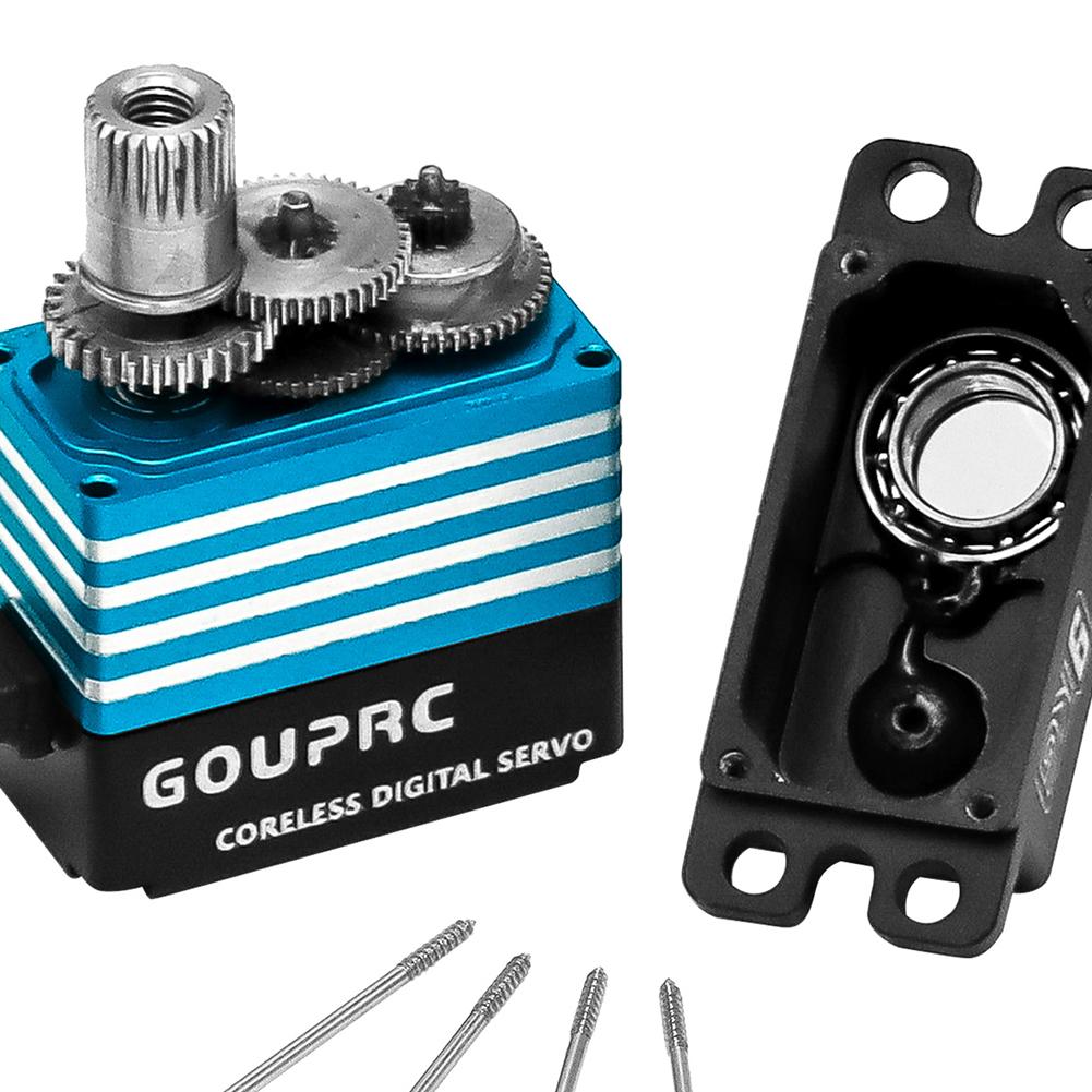 9KG Waterproof Metal Gear Servos All Metal Coreless Digital Servos for 1/18 TRX-4 TRX-6 SCX10 III RC Crawler Car