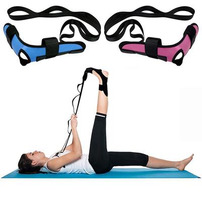 Sangle d'étirement pour les jambes, les pieds, la flexibilité, le yoga, les ligaments, pour l'équilibre, la ceinture extensible, la rééducation des ischio-jambiers et de la fasciite plantaire