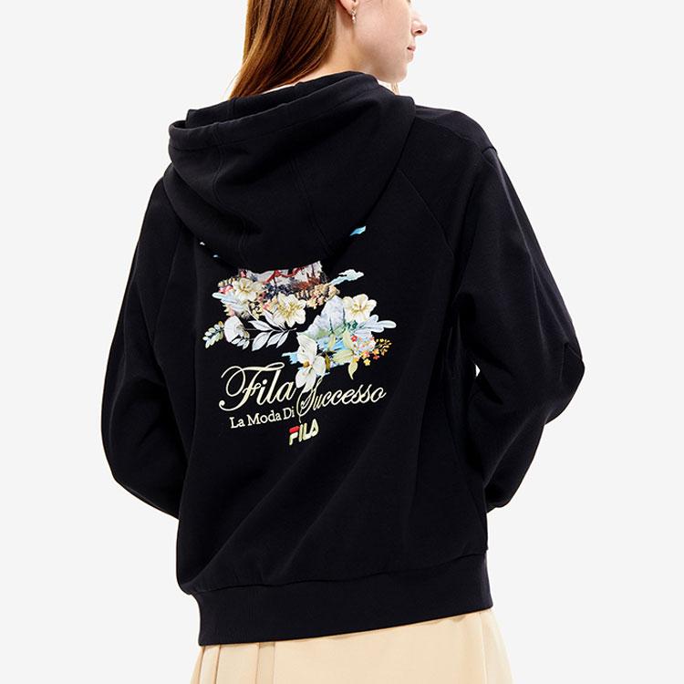 New FILA Sweatshirt Women's Jet Black F11W248215FBK