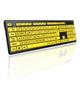 Wired Keyboard - Yellow Large Character Keyboard for Elderly,High Compatibility USB Plug-and-Play