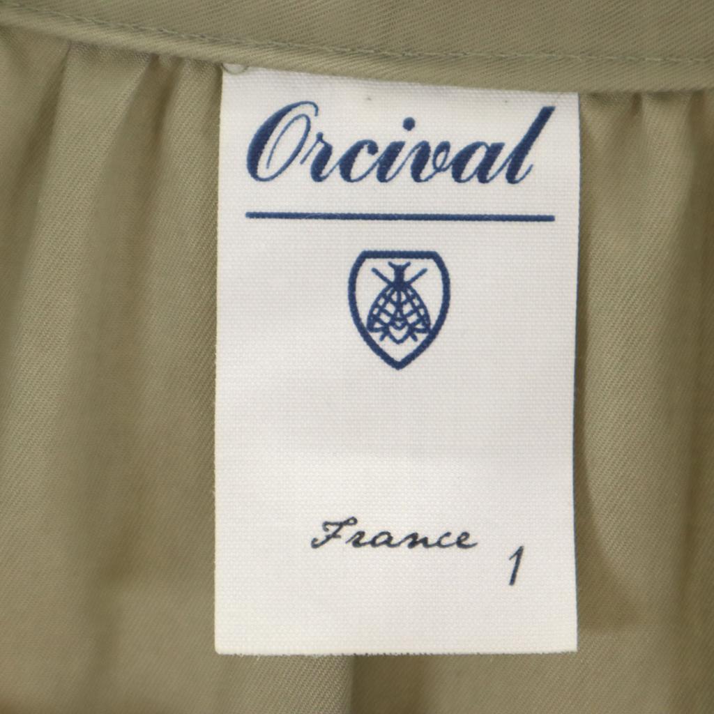 Beauty products ORCIVAL Long sleeve Band color Tunic 1 Khaki beige shirt Women Used