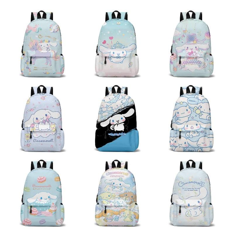 3d Cinnamoroll Canvas Backpack For Students Large Capacity, Breathable, Unisex Style
