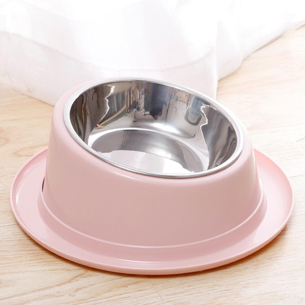Pet Dishes Bowls with Stand for Kitten Small Dogs Food & Water Bowl 3 Options Tilted Elevated Bowl Protect Pet's Spine