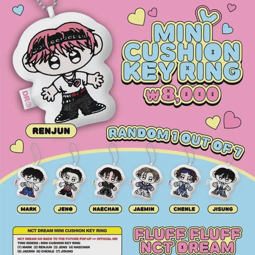 Ncitydream Bttf Pop Up Gacha Cushion Key Ring Jiseung 