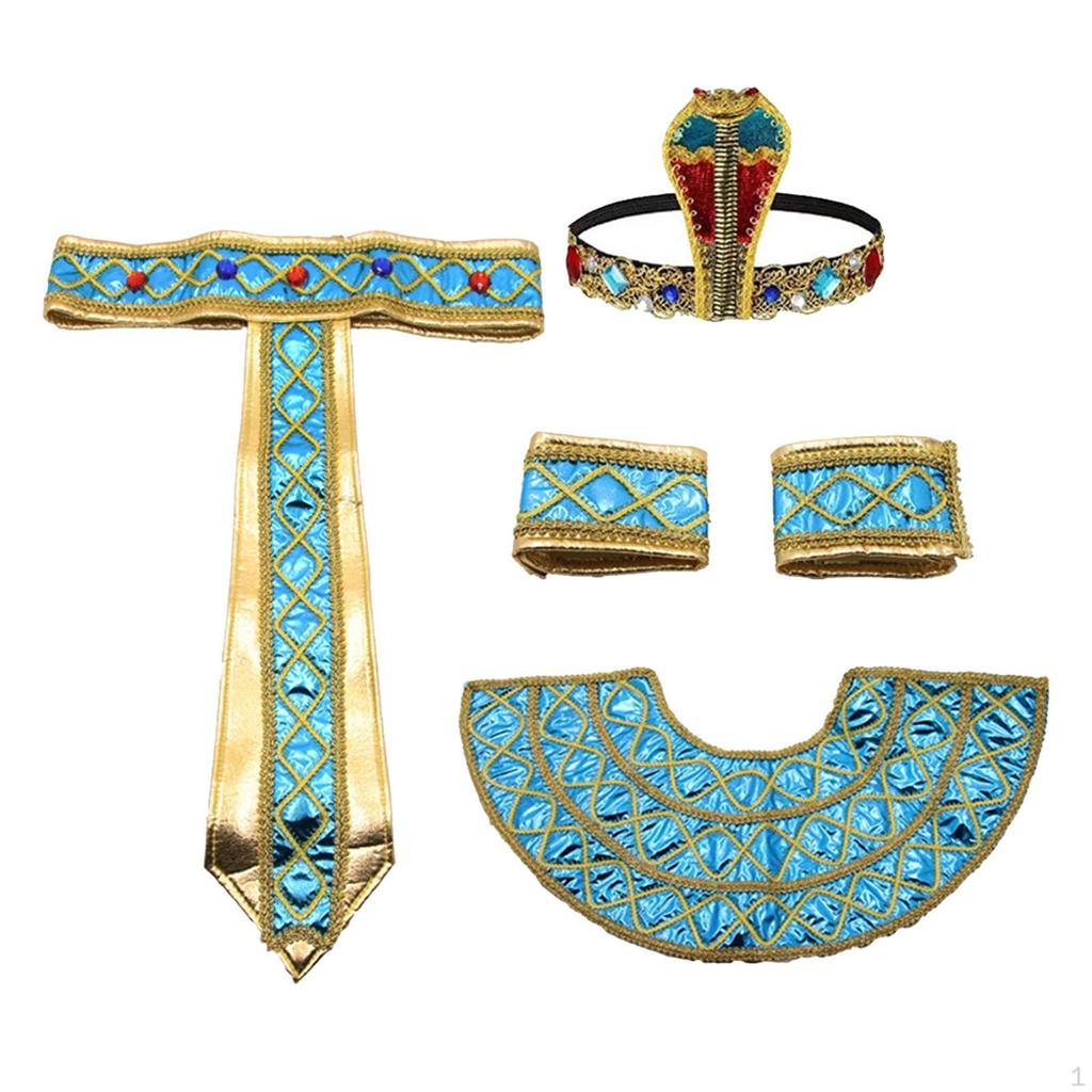 Egyptian Costume Accessories Set for Women - Elegant Wristband And Belt