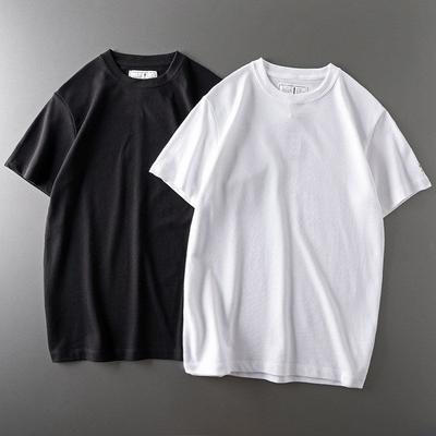 Original Tail Single Cut Label New Arrival Short Sleeve T-Shirt Men's 2 Pieces Fashion Brand All-Matching Pure Cotton Export Men's Clothing Men Tops