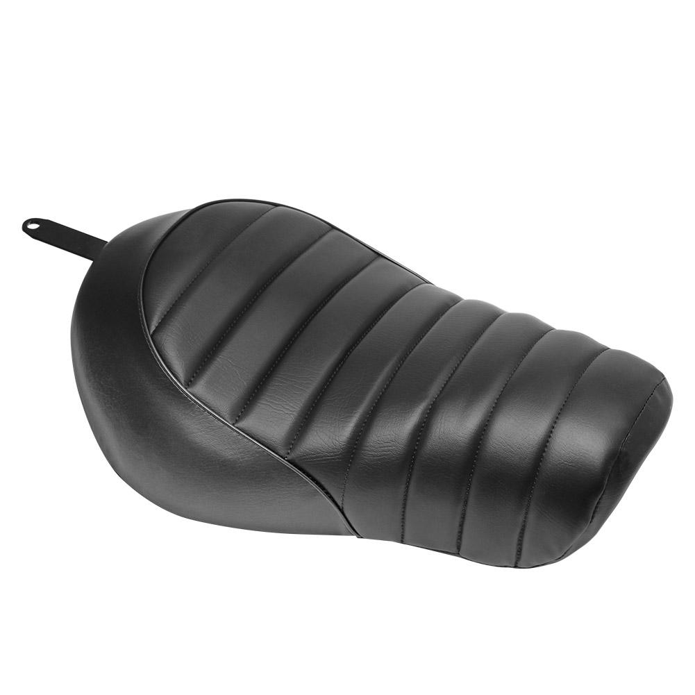 Motorcycle Black Leather Front Driver Seat Fits For Harley Sportster Iron XL 883 1200 2016-2021 чёрный