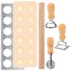 4/5/7Pc Ravioli Maker Mold Set 10/12 Hole Ravioli Press Maker Practical Pasta Making Tool with Rolling Pin for Kitchen Accessory