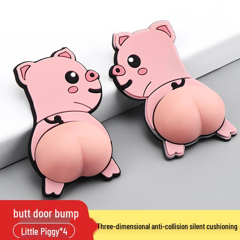 Silicone Door Handle Anti-Collision Buffer Pad for Wall and Glass Protection