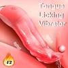 10 vzorů Vyhřívaný vibrátor jazyka stimulátor klitorisu Žena masturbátor Hračka jazyka pro dospělé ženy Bodový stimulátor G vaginální masturbátor klitorisu