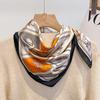 Luxury Brand Women Scarf Summer 70cm Imitation Silk Scarves Shawls Lady Shawl Horse Print Square Scarves Muslim Headscarf