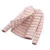New style down jacket female inner liner thin collarless long sleeve inner wear warm round collar thin light down inner liner
