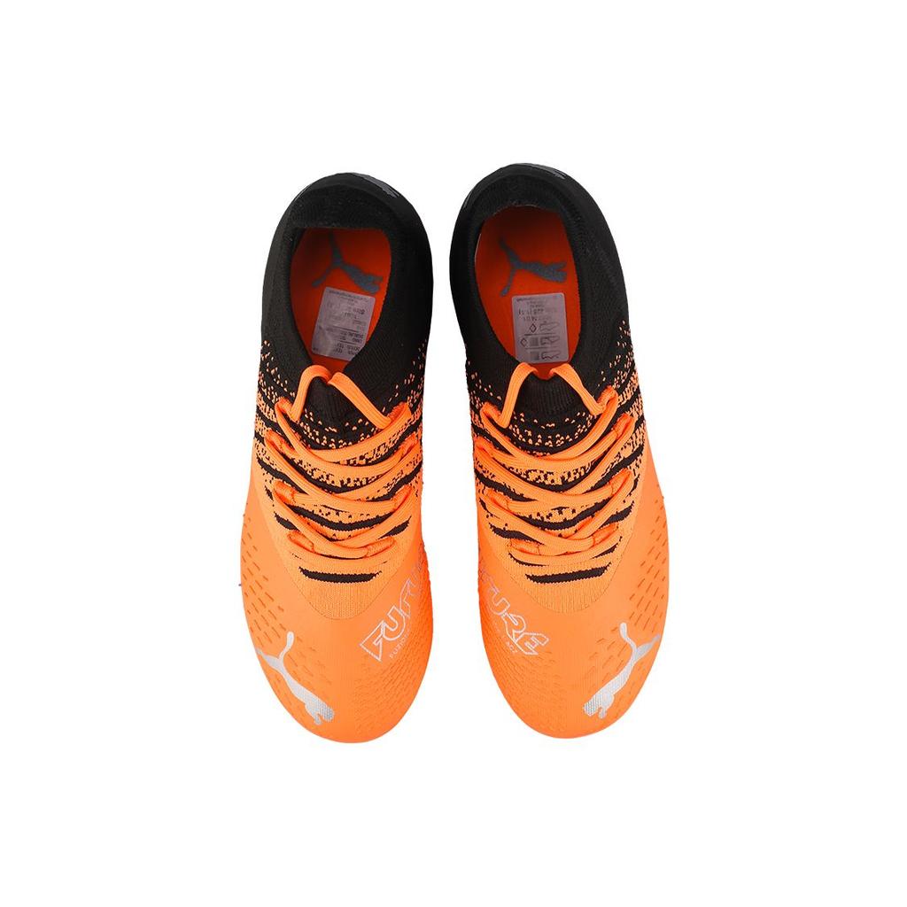Puma Future Z 3.3 Jr Mid MG Krátké kolíky Nízké dětské kopačky Černá Oranžová Dětské kopačky 106774-01
