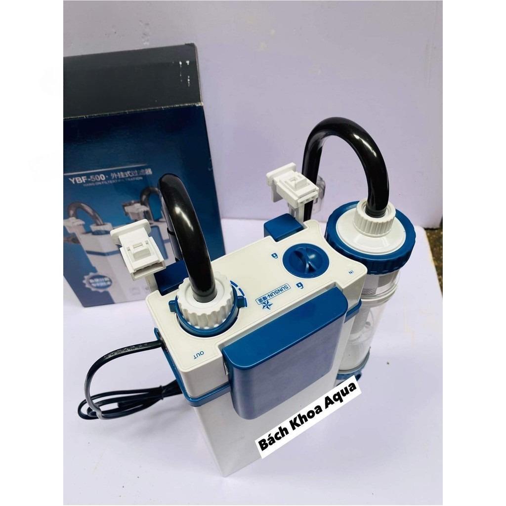 Filtro per Acquario Serbatoio Pesci Attrezzatura per la Pulizia Filtro Hang-On Raccoglitore di Schiuma Integrato Filtro Versatile