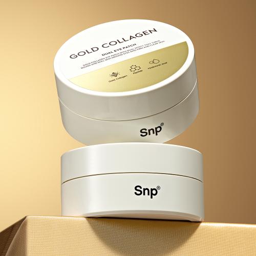 SNP Gold Collagen & Glutathione Dual Dark Spot Whitening Eye Patch 60pcs