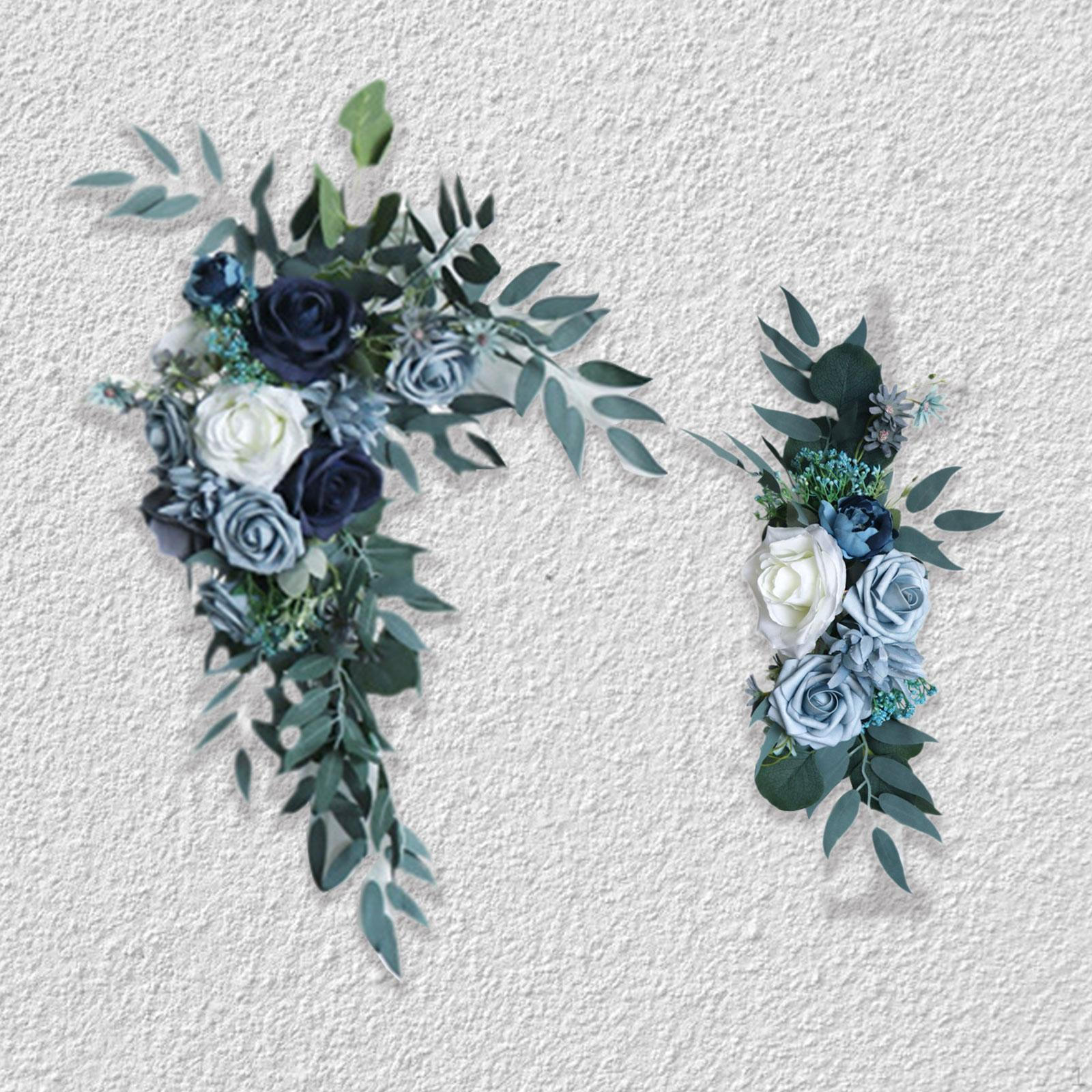 

2 шт. свадебная арка цветы приветственный знак украшение шелковый искусственный цветок гирлянда