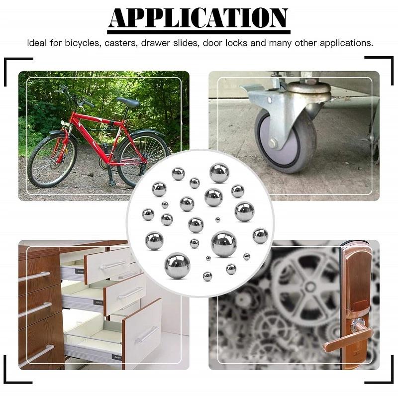 500Pcs/Box 304 Stainless Steel Ball Dia High Precision Bearing Balls Smooth Ball