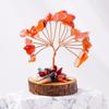 Copper Wire Crystal Wishing Tree Positive Energy Fortune Tree Figurine Mini Crystal Trees  Desk