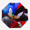 Sonic The Hedgehog Parasol   Uroczy Parasol z Uroczy Designem, Przenośny Składany 3x Kompaktowy Parasol dla Mężczyzn i Kobiet,S359