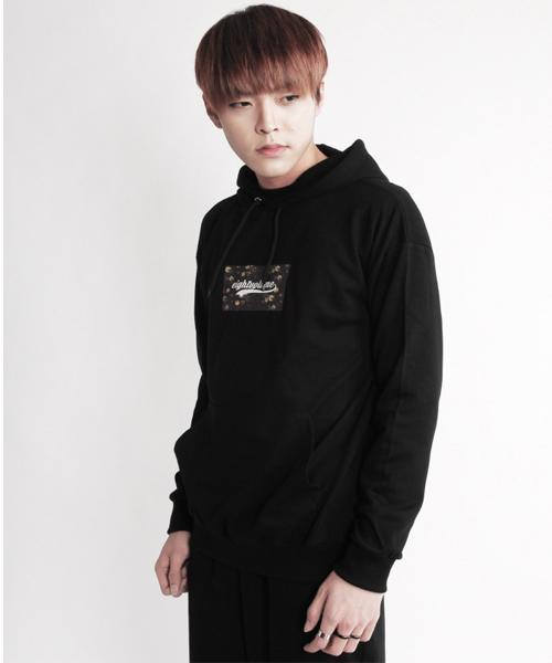 Ev S.Flower Logo Hood (Black)