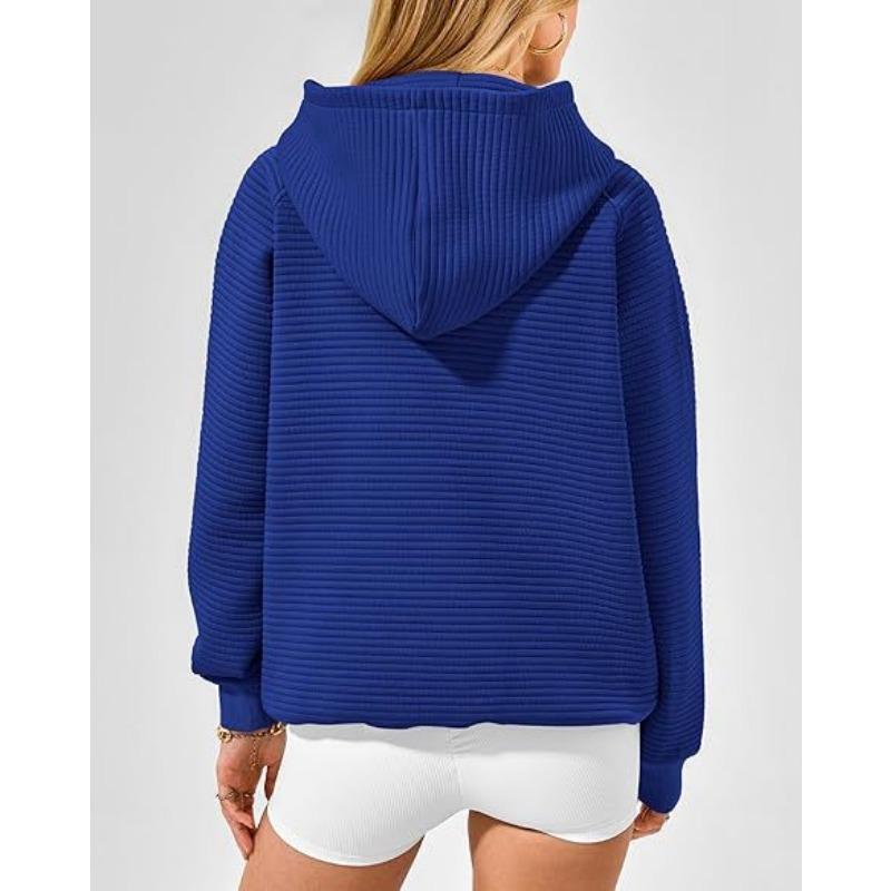 2025 Fashion Striped Loose Long Sleeved Hooded Sweater Women Autumn and Winter Casual Simple Office Sweatshirt Hoodie Elegant Loose Women's Clothing