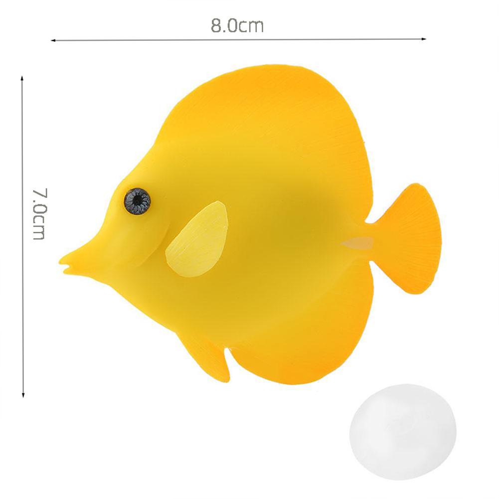 Silicone Luminous  Simulation  Fish Colorful Realistic Artificial Fake Fish Aquarium Landscaping Decoration Home Office Ornaments