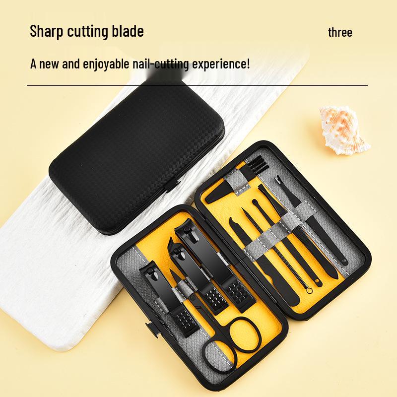 Portable 10-Piece Nail Clipper & Manicure Set - Perfect for Home or Travel, Ideal As a Christmas Gift