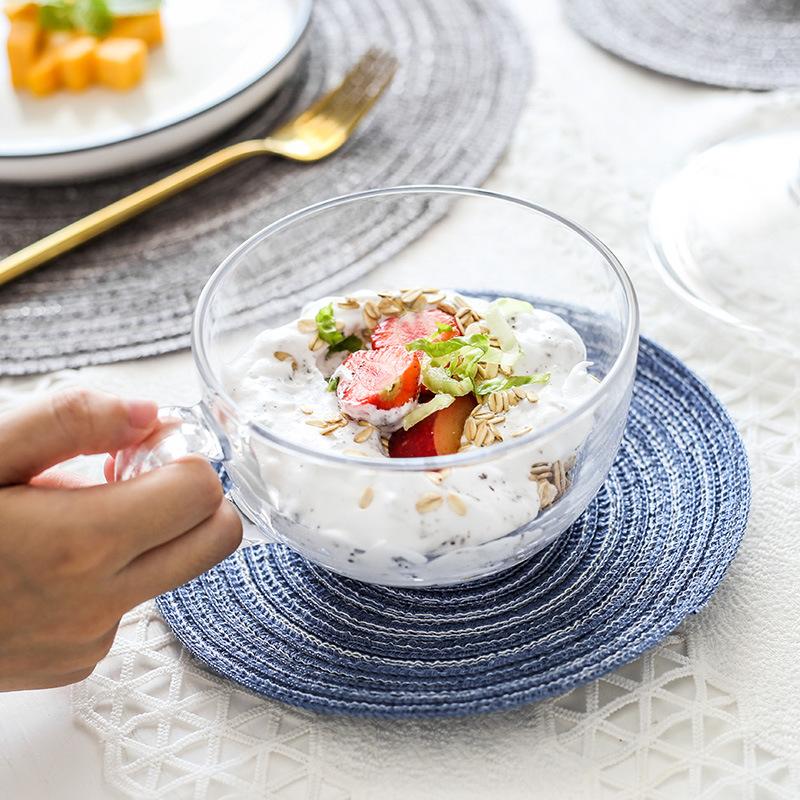 1pcs Woven Round Placemat Table Mat Pad Heat Resistant Bowls Coffee Cups Coaster Tableware Mat Home Decoration Kitchen Tool