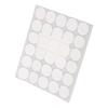 10 Sets Double Sided Foam Tapes Multifunctional Round PE Foam Self Adhesive Pads 20mmx1mm White