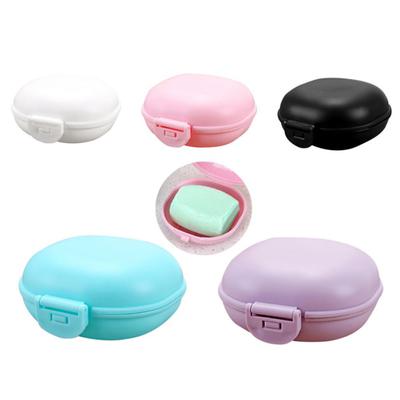 Portable Lovely Oval Soap Holder Storage Box Bathroom Home Travel Case Container