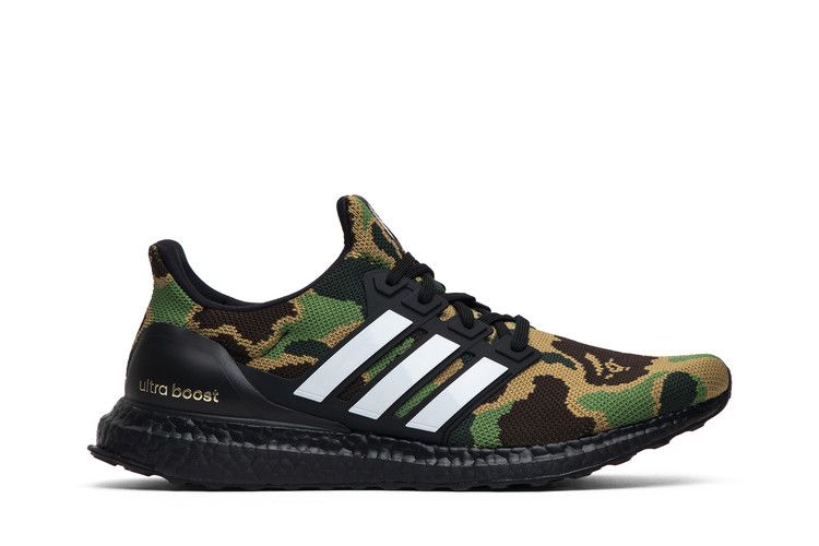 Men's Sneakers adidas Ultra Boost 4.0 Bape Camo Black/Green/Yellow