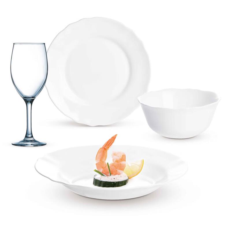 Luminarc V7259 12-delars vit glas servis