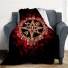 Flame Symbol Flannel Blanket Throw Blanket Soft Warm Sofa Bed Camping Home Decor Unique Christmas Gift C926174