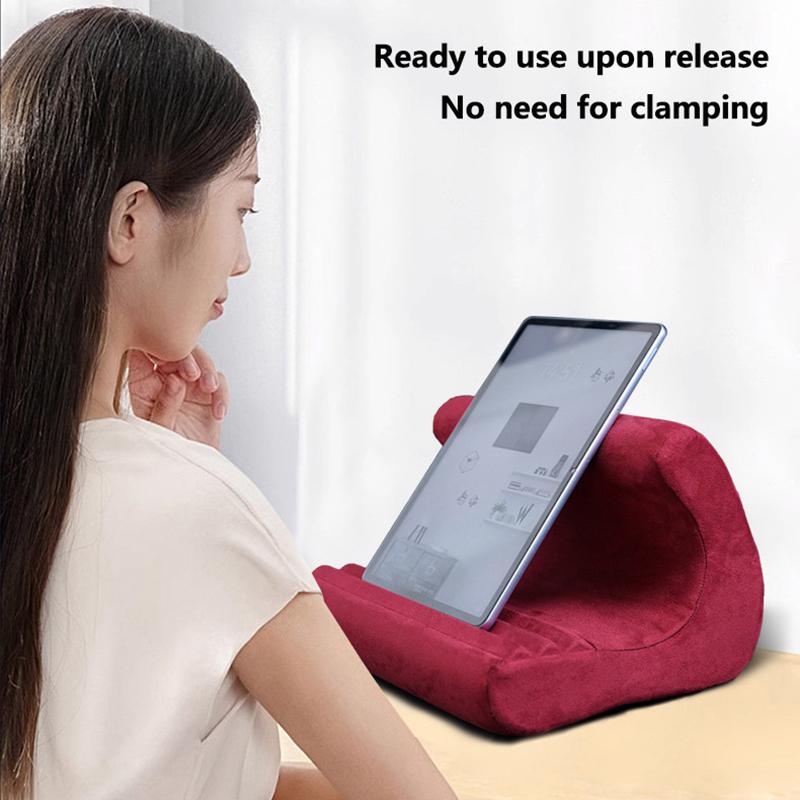 Çok Açılı Sünger Yastık Tablet Tutucu iPad İçin Samsung Tab İçin Xiaomi Huawei Okuma Tableti Telefon Yastığı Stand Braketi