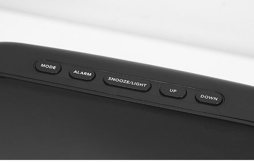 Multifunctional LED Alarm Clock with Large Screen & Atmosphere Light - Model GH8035