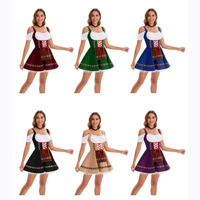 Dámsky Oktoberfestový kostým Vystúpenie Kostým Pracovná sukňa Kostým
