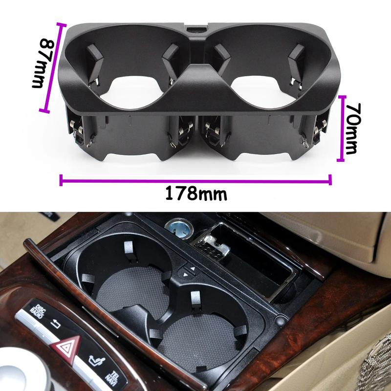 Car Center Console Water Drink Cup Holder Inlay Cover Panel For Mercedes Benz S Class W221 2008-2013 S300 S350 S400 S450 S500