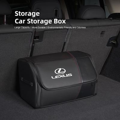Auto Grote Capaciteit Leer Opbergtas Auto Kofferbak Organizer Box Voor FSPORT LBX NX RX 350h 450h ES UX 300e GS GX IS LS LX