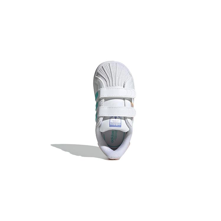 Adidas Originals SUPERSTAR CF Abrasion Resistant Low top Skateboard Shoes White Yellow Pink Infant And Toddler GY3364