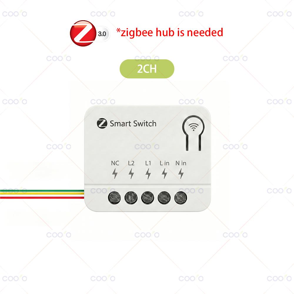 Tuya ZigBee 1 2 3-Gang Smart Switch Module DIY Light Relay Breaker Home Automation Work with Smart Life Alexa Google Home Yandex